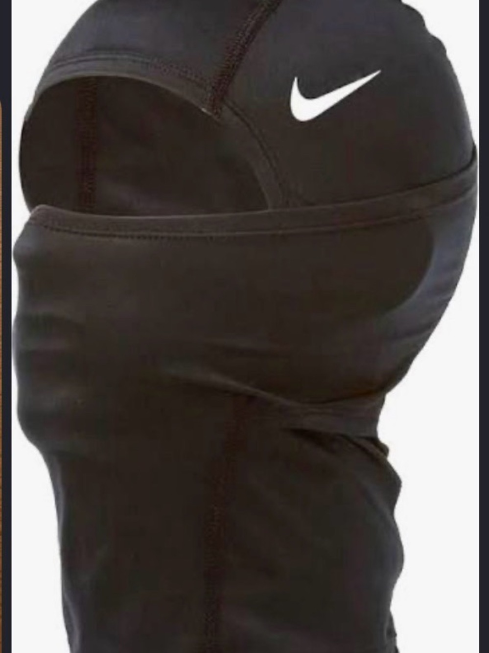 Nike Black Full-Cover Balaclava with White Swoosh